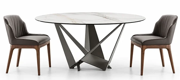 Mesa de comedor redonda keramik Skorpio Cattelan Italia Mesa de comedor redonda keramik Skorpio Cattelan Italia