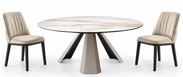 Mesa de comedor redonda keramik Eliot Cattelan Mesa de comedor redonda keramik Eliot Cattelan
