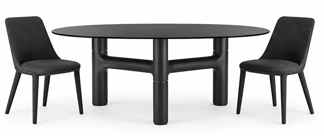 Mesa de comedor redonda Pivot Bonaldo