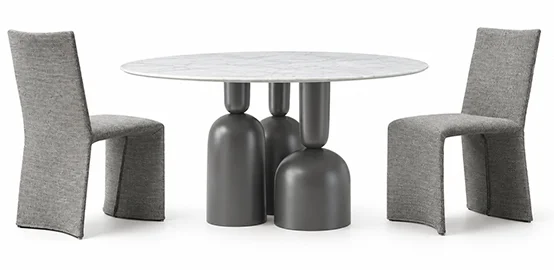 Mesa de comedor redonda calacatta Cop Bonaldo Mesa de comedor redonda calacatta Cop Bonaldo