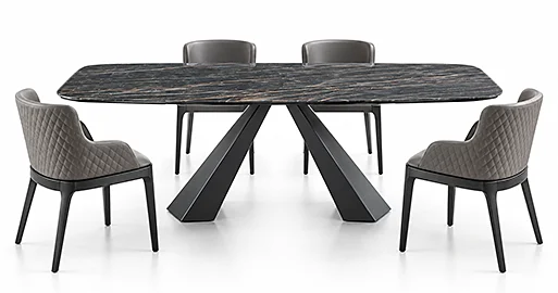 Mesa de comedor extensible madera Moderna Eliot Mesa de comedor extensible madera Moderna Eliot