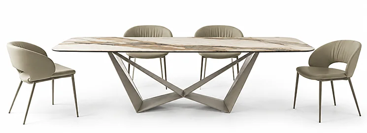 Mesa de comedor Skorpio keramic Ardesia
