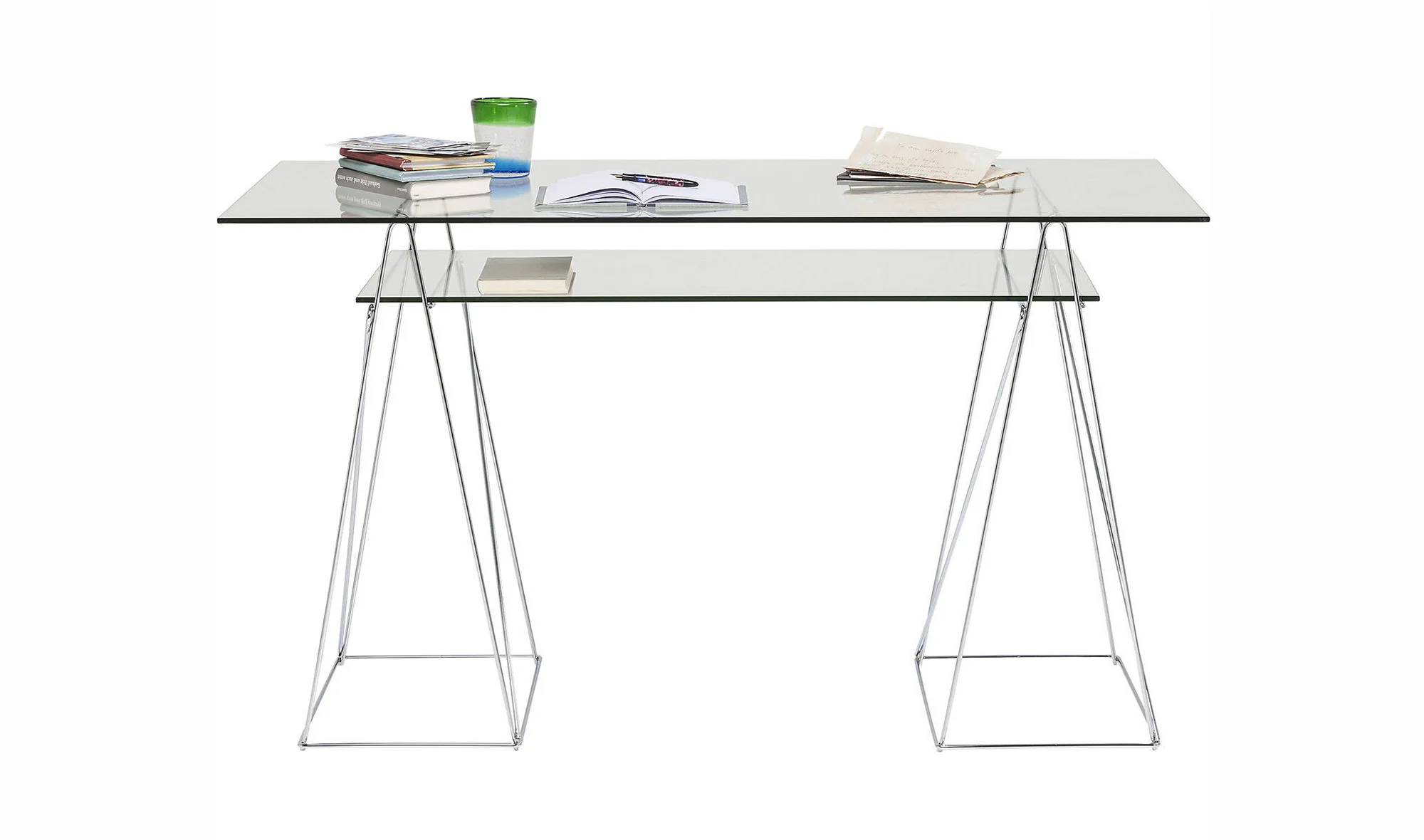 Mesa escritorio de cristal Polar