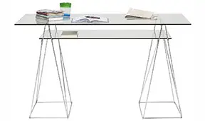 Mesa escritorio de cristal Polar