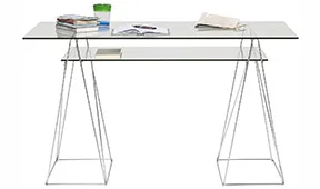 Mesa escritorio de cristal Polar