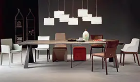 Consola mesa de comedor 5 extensibles moderna Convivium