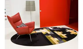 Alfombra de lana Nikko herraje
