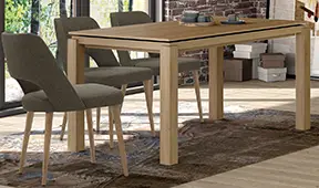 Mesa de comedor extensible nórdica Nibba