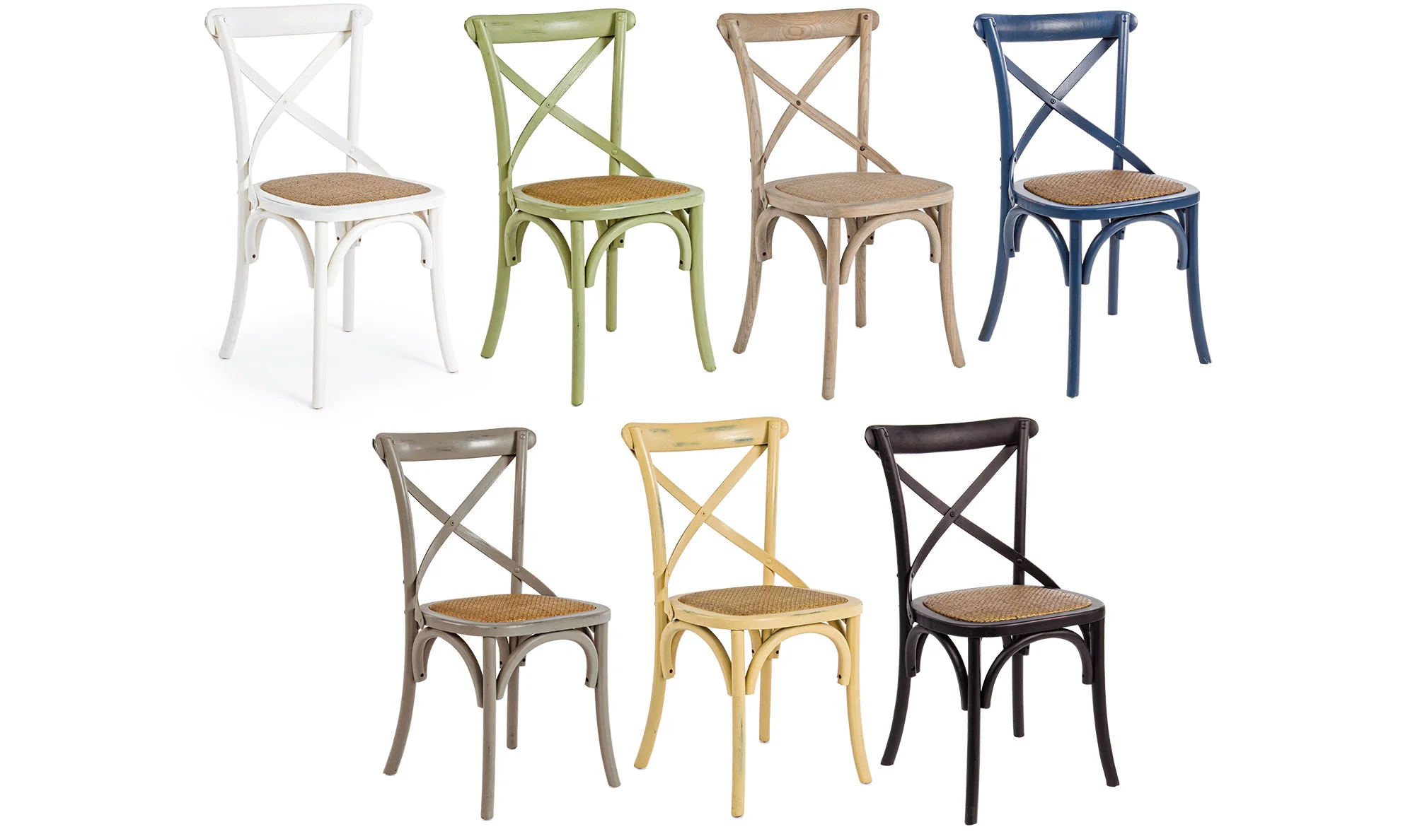 Silla Vintage Blanca Cross