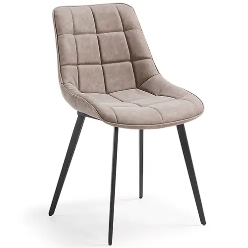 Silla Ralf color gris patas en madera