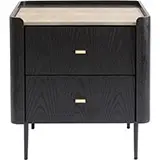 Mesita de industrial vintage 2 cajones Milano