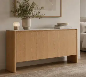 Aparador madera de 3 puertas Hoku
