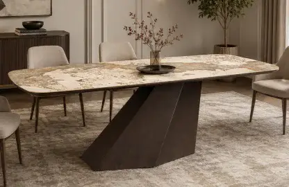 Mesa de comedor porcelánico Wom