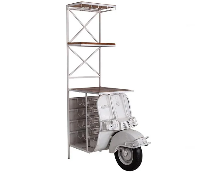 Mueble botellero forja frontal Vespa.