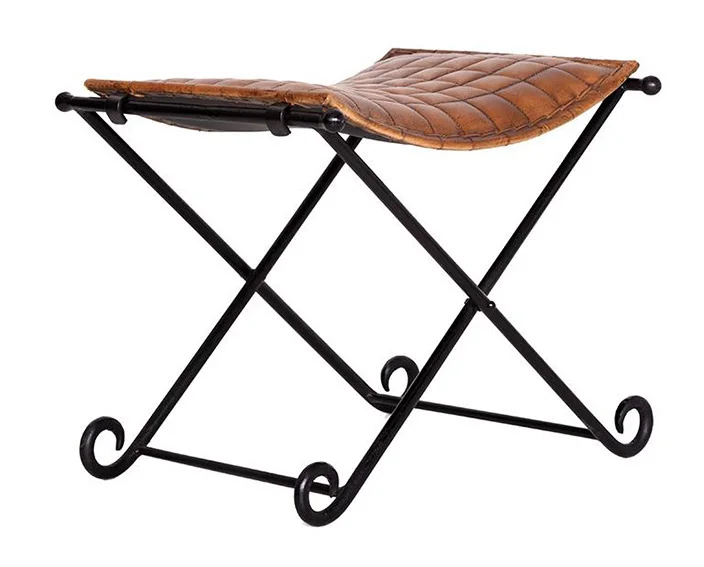 Banqueta plegable piel Oxford.