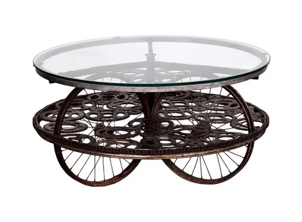 Mesa forja llantas bicicleta.