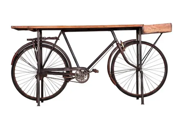Consola Kalbe base bicicleta negra.