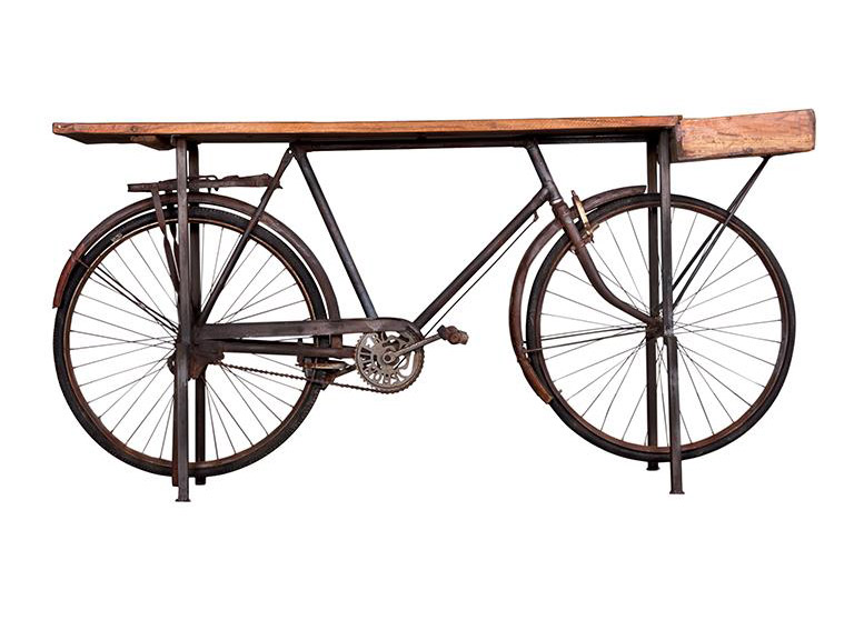 Consola Kalbe base bicicleta negra.