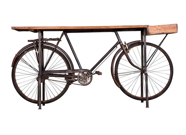 Consola Kalbe base bicicleta negra.