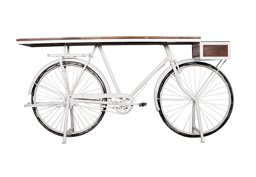 Consola kalbe base bicicleta blanca