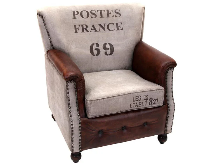 Sillón Piel Textil