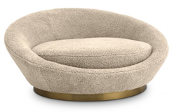 Sof redondo borrego beige Duardo