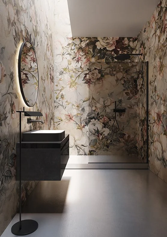 Papel pintado Rose garden by Instabilelab Papel pintado Rose garden by Instabilelab