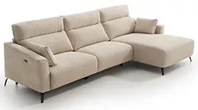 Sofá con chaise longue motorizado Murle