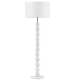 Lámpara de pie de piedra blanca Chamois