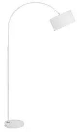 Lámpara de pie blanca de pértiga Sama