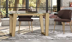 Mesa de comedor nórdica Aldora Mesa de comedor nórdica Aldora