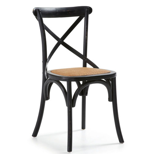 Silla Alsie en madera negra