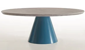 Mesa de centro redonda microcemento blue Plusette Mesa de centro redonda microcemento blue Plusette