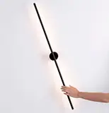 Aplique de pared negro Aden