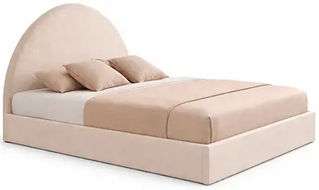 Cama con canapé tapizada media luna Cama con canapé tapizada media luna