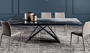 Mesa de comedor crystalart Drive Premier Cattelan