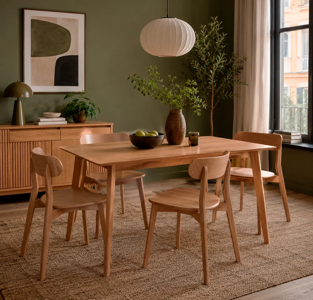 Mesa de comedor extensible retro Tessa