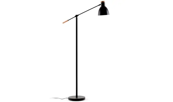 SCARLETT Lampara De Pie Metalica Negro R01