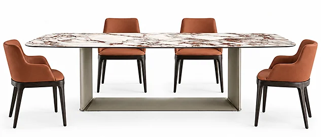 Mesa de comedor keramik Dragon Cattelan