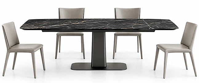 Mesa de comedor extensible keramik Linus Cattelan