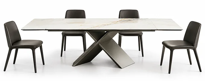 Mesa de comedor extensible calacatta Ax Bonaldo