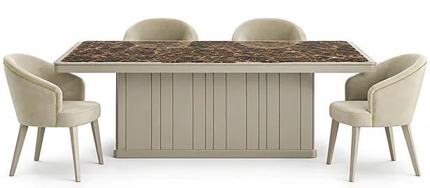 Mesa comedor de diseño fija porcelánico Magerit