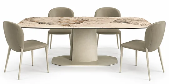 Mesa de comedor elevable keramik Aviator Cattelan