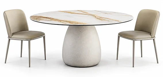 Mesa de comedor redonda keramik Botero Cattelan Mesa de comedor redonda keramik Botero Cattelan