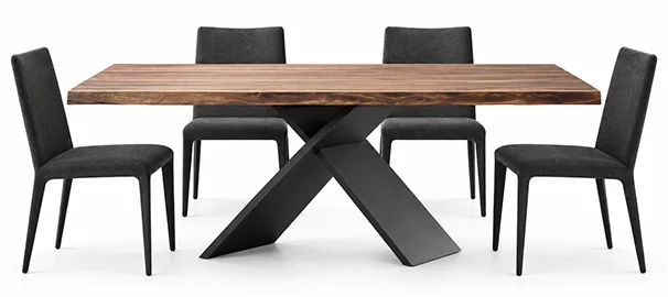 Mesa de comedor nogal macizo Ax Bonaldo Mesa de comedor nogal macizo Ax Bonaldo
