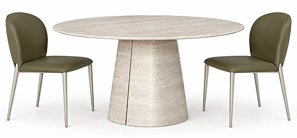 Mesa de comedor redonda Keramik Rado Cattelan Italia