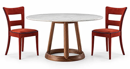 Mesa de comedor redonda mármol Greeny Bonaldo