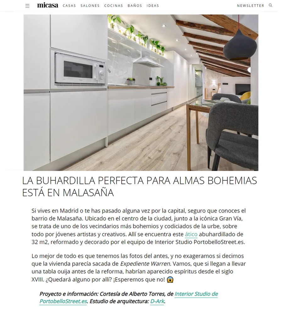 LA BUHARDILLA PERFECTA PARA ALMAS BOHEMIAS ESTÁ EN MALASAÑA
