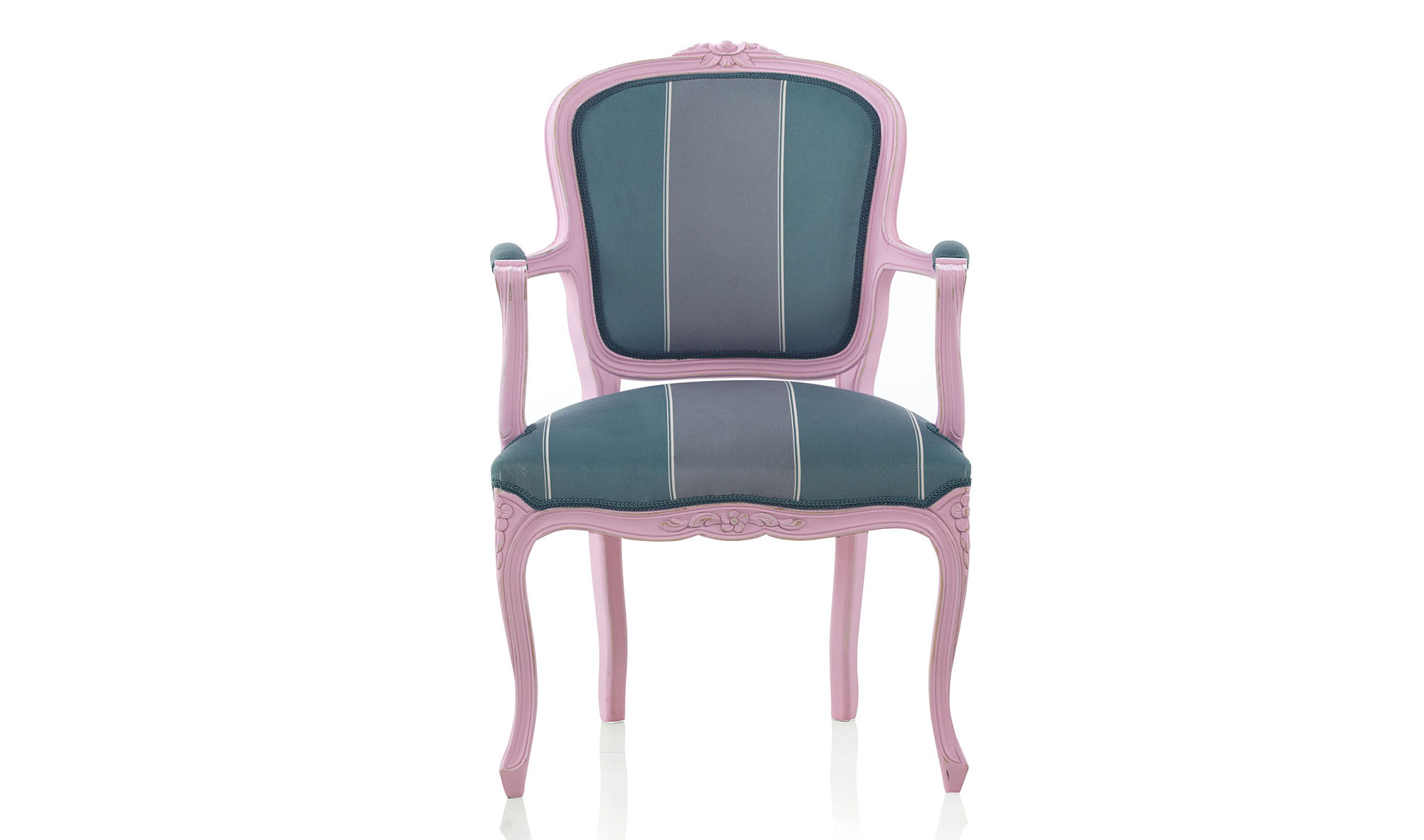 Sillón vintage tapizado Luis XV