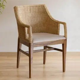 Sillón rattán Colonial new India